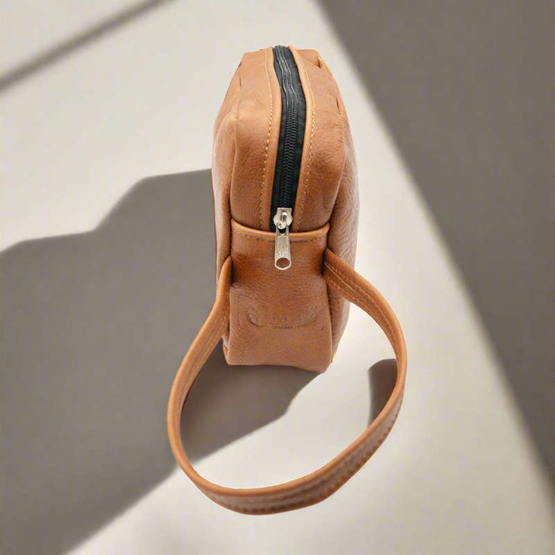 Dino Leather Toiletry Bag