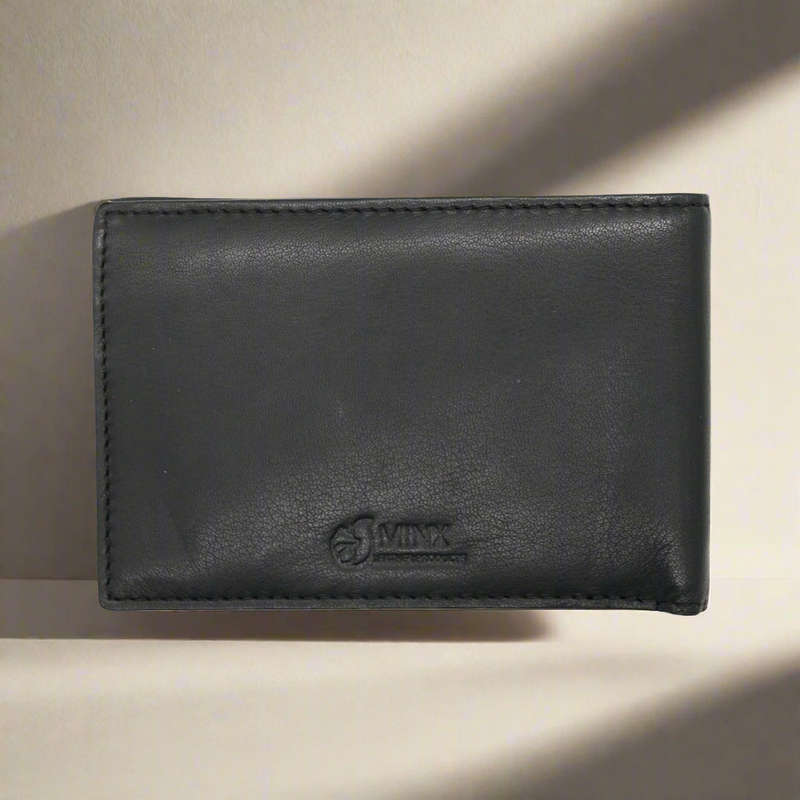 Jo Black Leather Mens Wallet