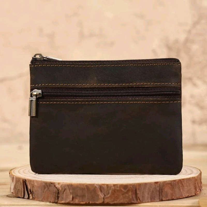 Unisex Leather Key and Card Holder