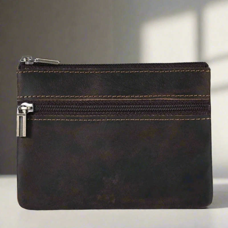 Unisex Leather Key and Card Holder