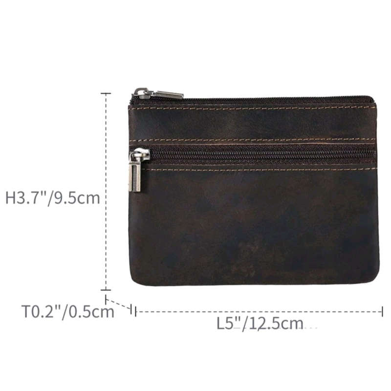 Unisex Leather Key and Card Holder
