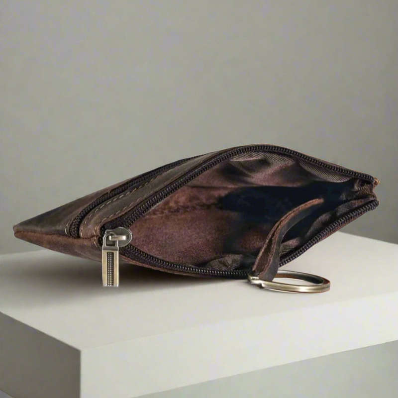 Unisex Leather Key and Card Holder