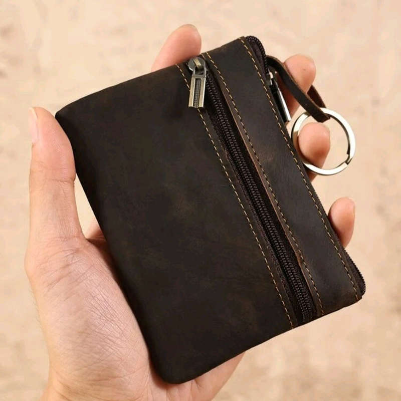 Unisex Leather Key and Card Holder