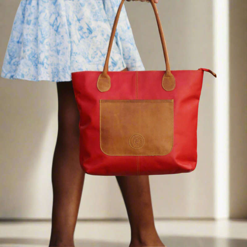 Ruby Leather Handbag