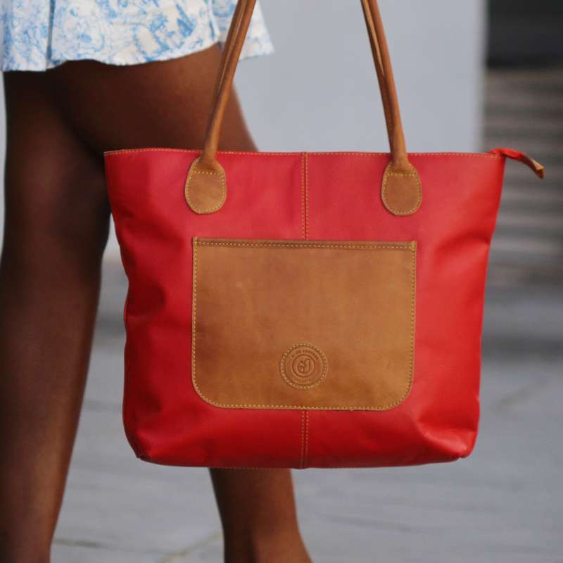 Ruby Leather Handbag