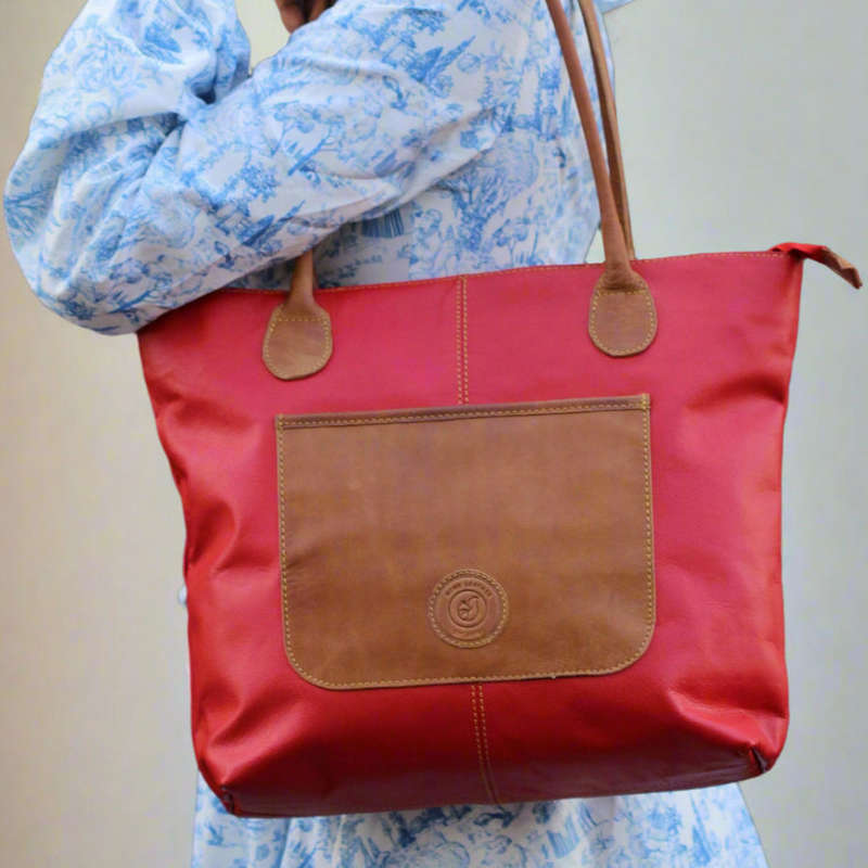Ruby Leather Handbag