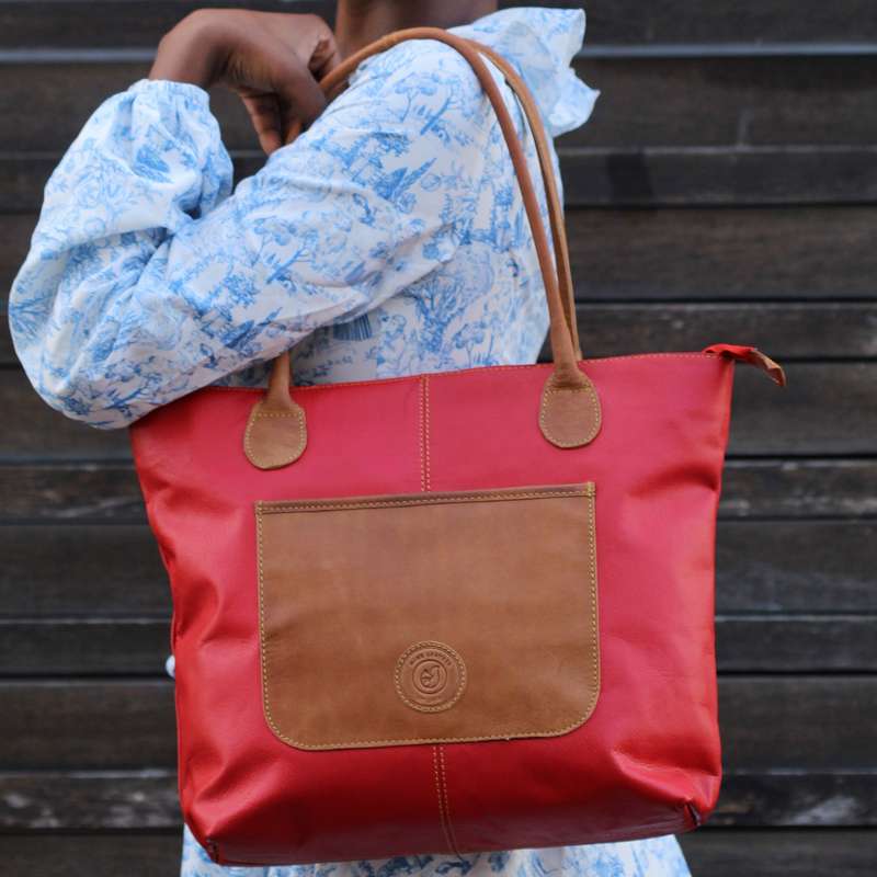 Ruby Leather Handbag