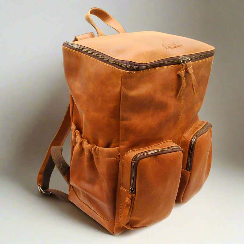 Luna Leather Nappy Backpack