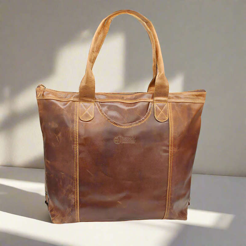 Hannah Leather Nappy Bag