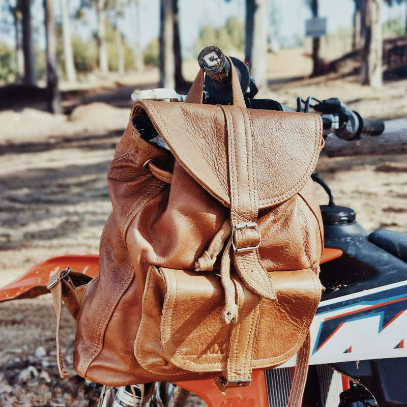 Troy Leather Backpack