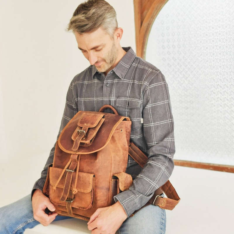 No1 Rugsak Leather Backpack