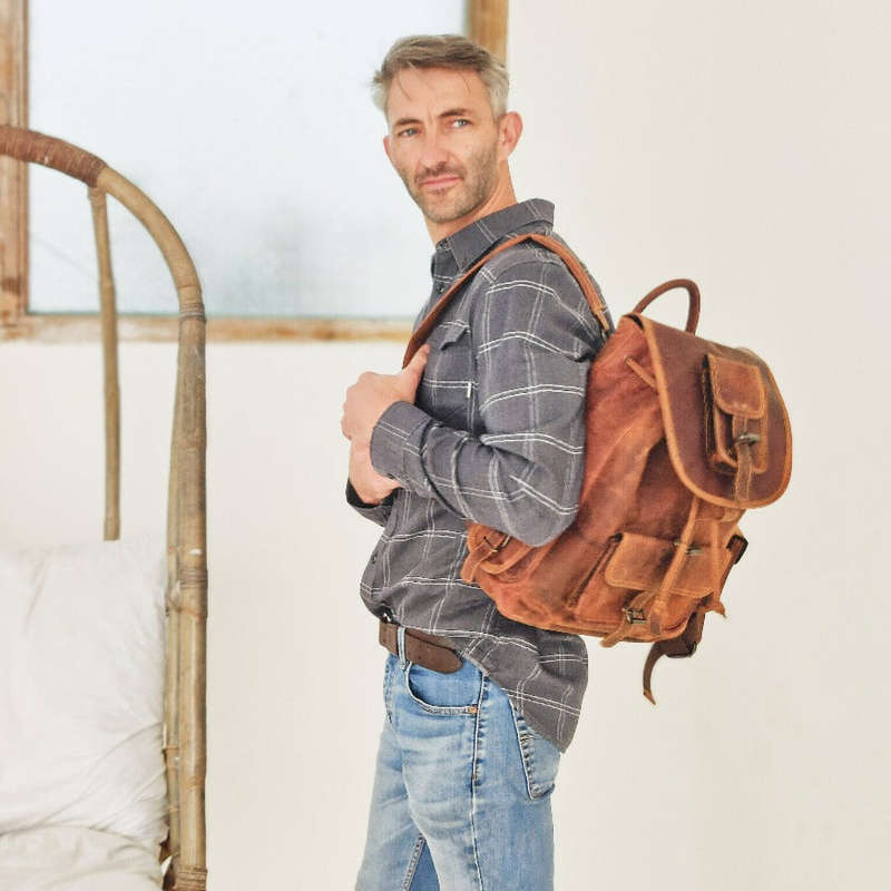 No1 Rugsak Leather Backpack