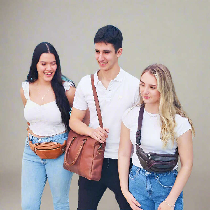 Leather Moon Bag