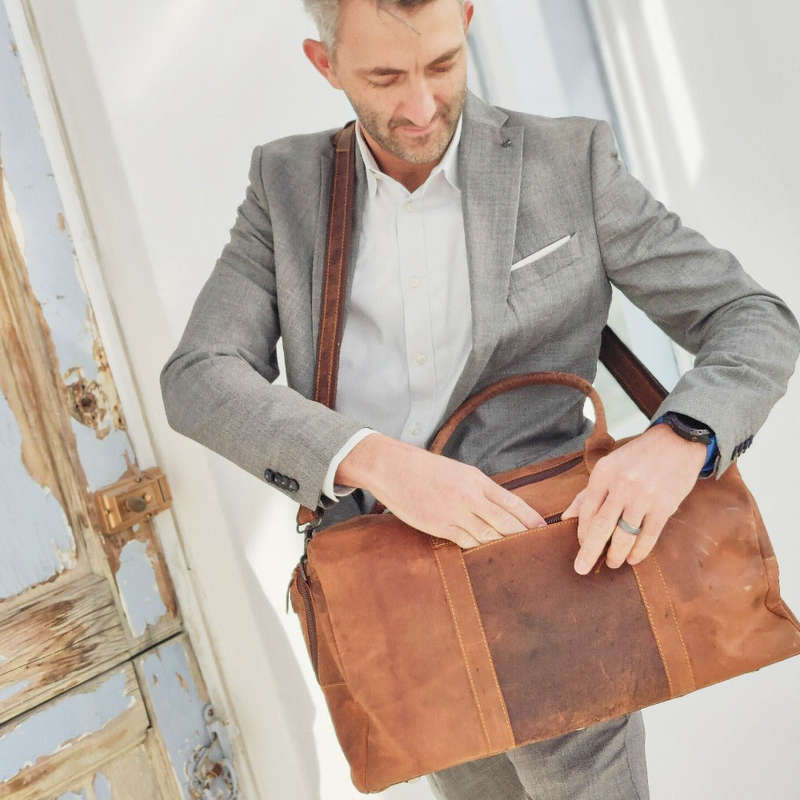 Hunter Leather Travel Bag
