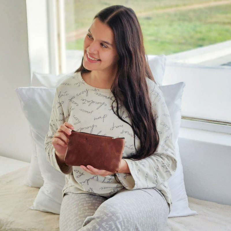 Leather Make up Bags