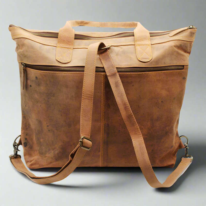 Hannah Leather Nappy Bag