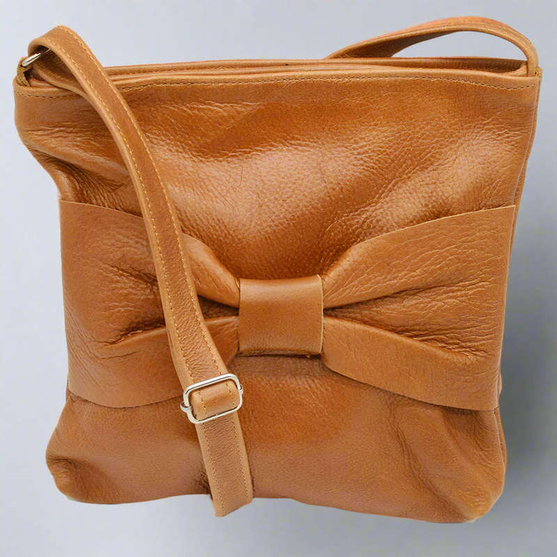 Bow Leather Sling Bag
