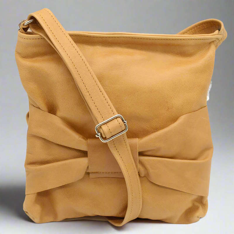 Bow Leather Sling Bag