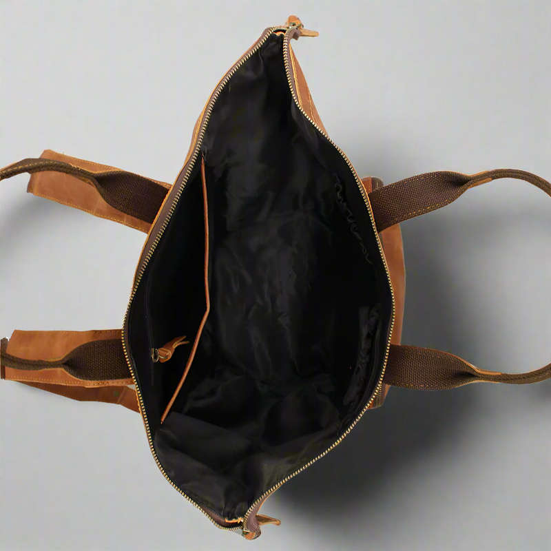 Amaliya Leather Nappy Bag