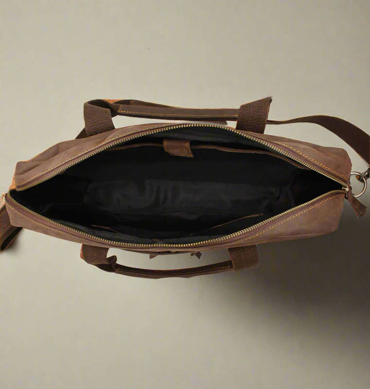St Tropez Leather Laptop Bag