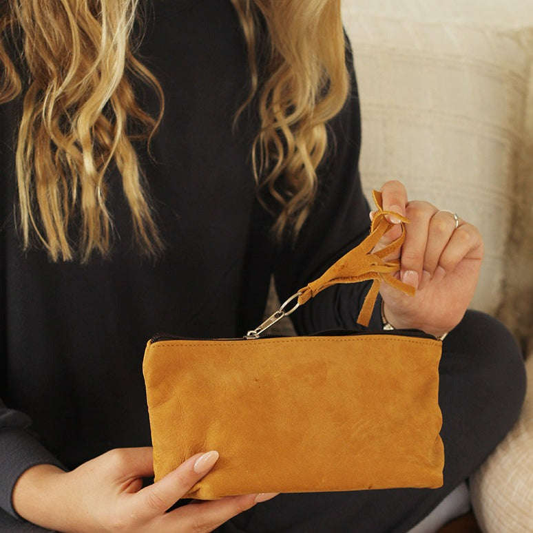 Cammy Leather Cosmetic Bag