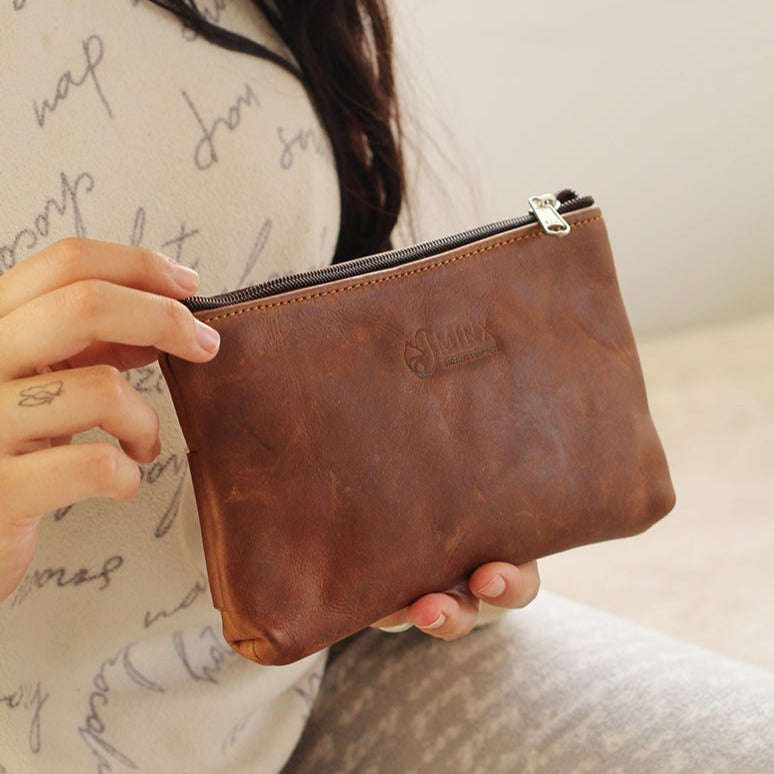 Leather Make up Bags