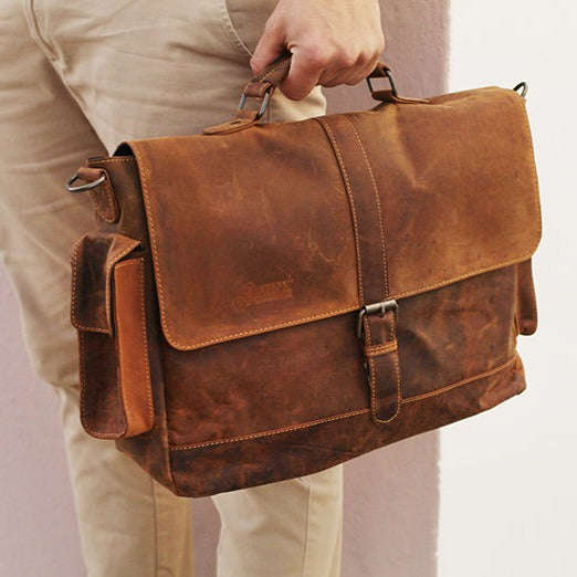 Dominican Leather Laptop Bag