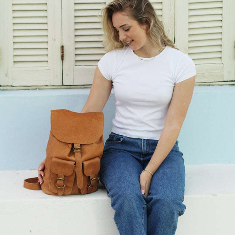 Sherri Leather Back Pack