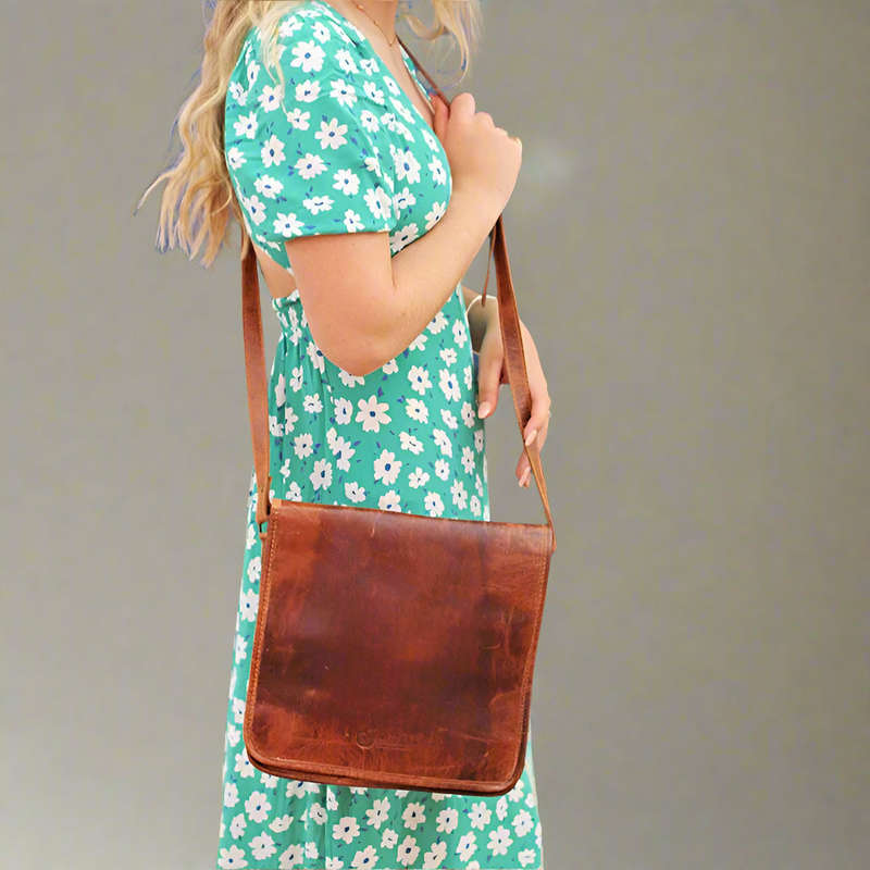 Leather Messenger Bag