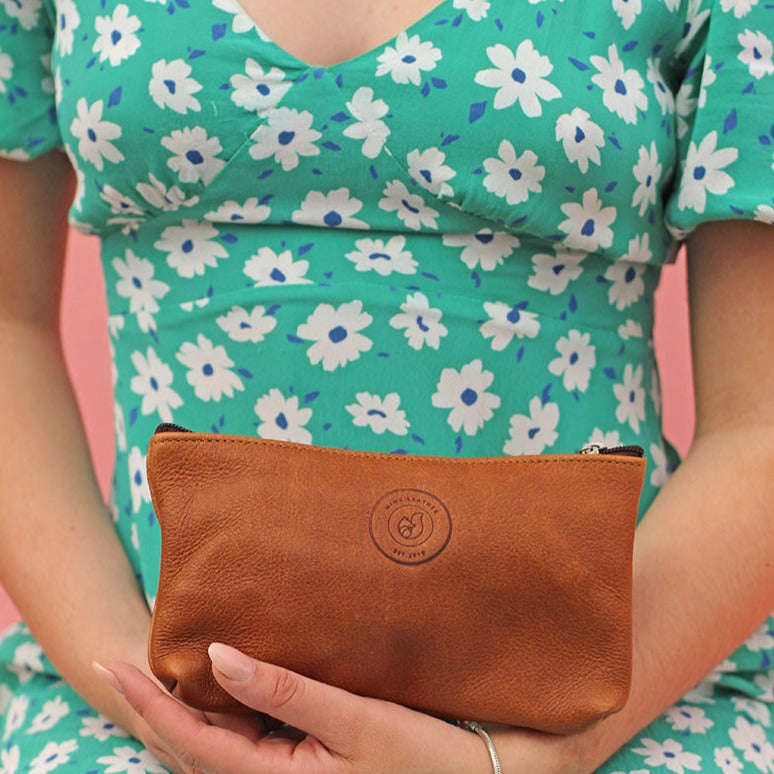 Leather Make up Bags