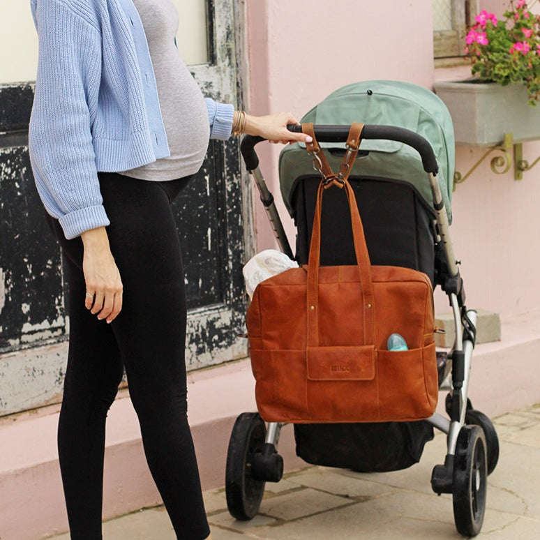 Kaisley Leather Nappy Bag