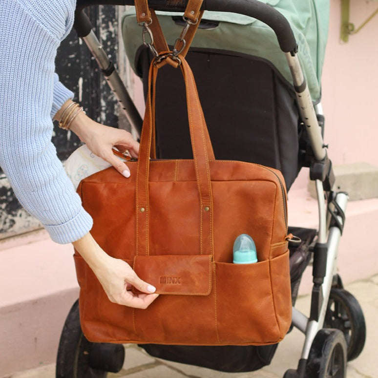 Kaisley Leather Nappy Bag