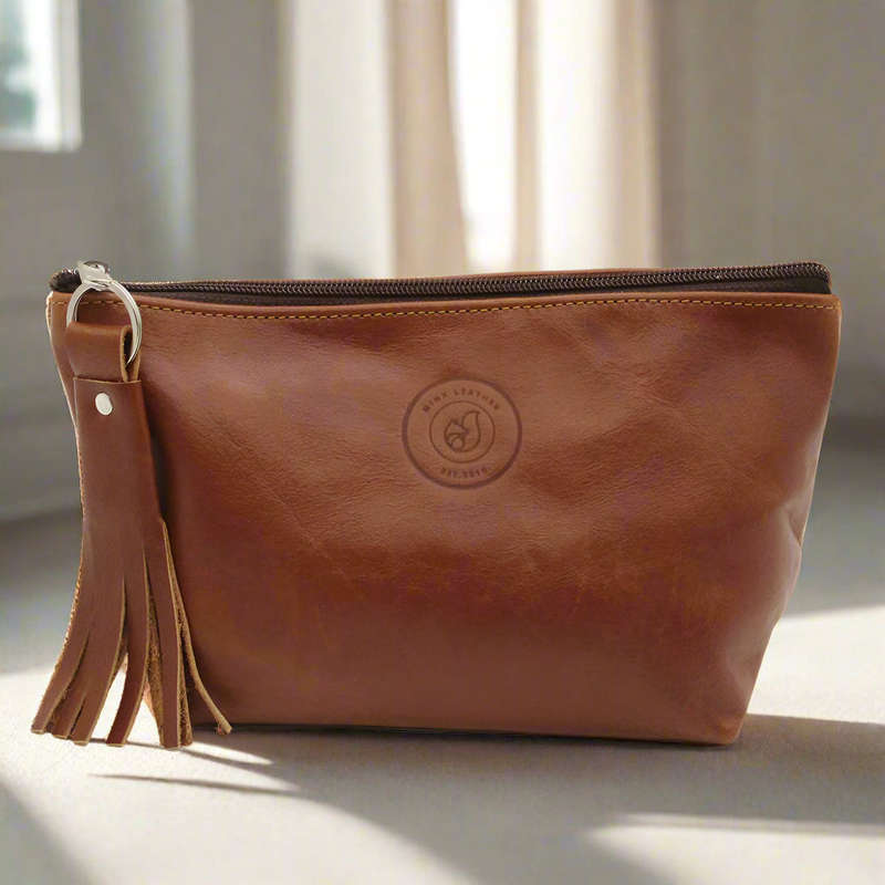 Cammy Leather Cosmetic Bag