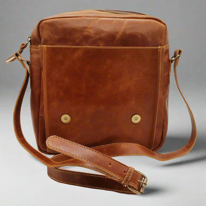 Jessie Leather Messenger Bag