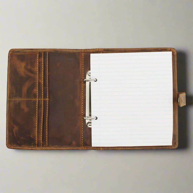 A5 Leather Business Folder