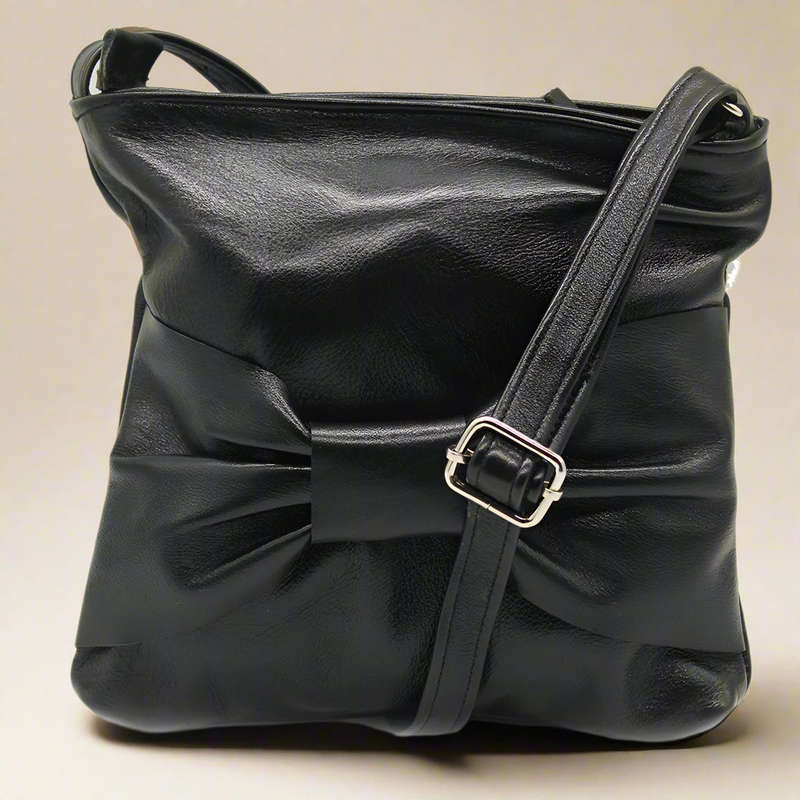 Bow Leather Sling Bag