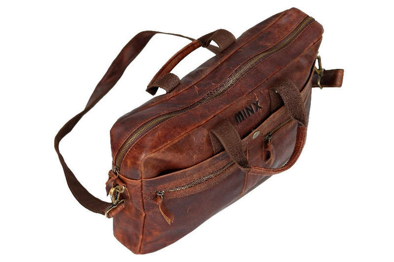 St Tropez Leather Laptop Bag