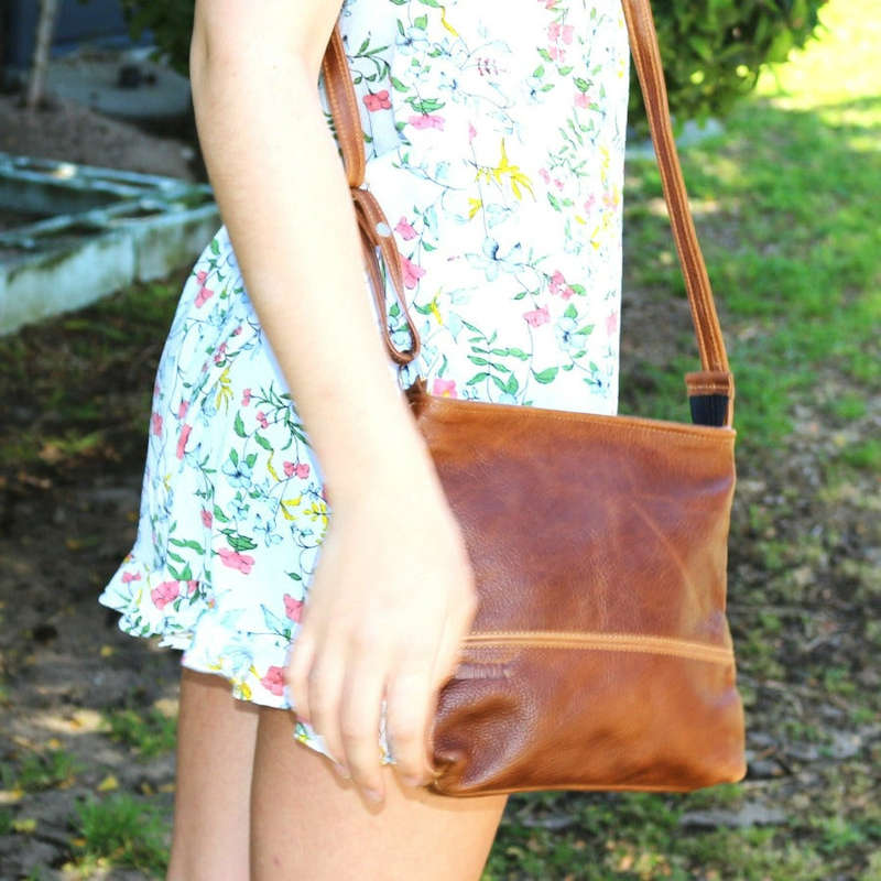Maggie May Leather Sling Bag