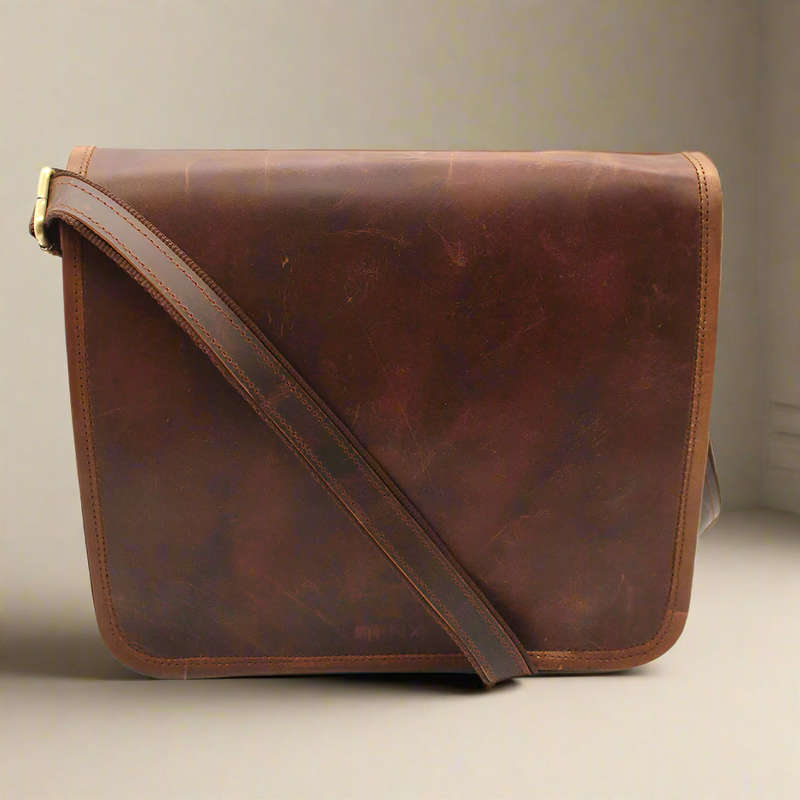 Leather Messenger Bag