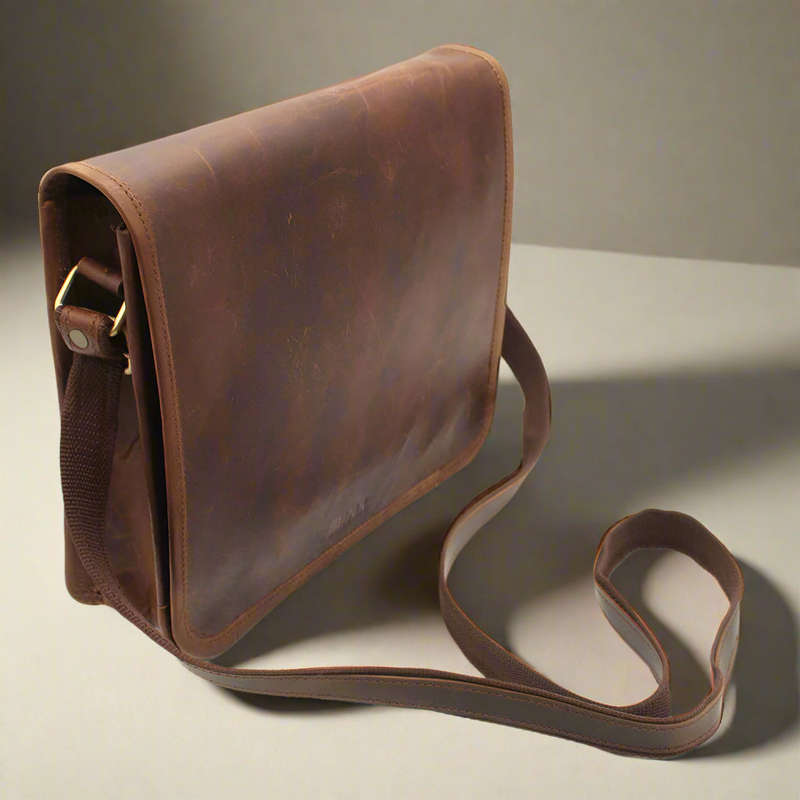 Leather Messenger Bag