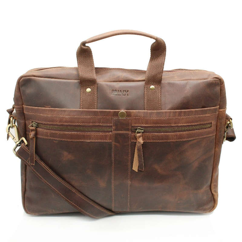 St Tropez Leather Laptop Bag