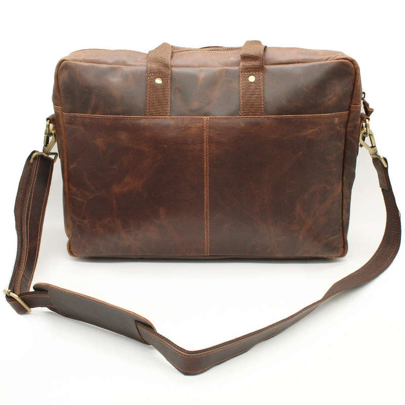 St Tropez Leather Laptop Bag