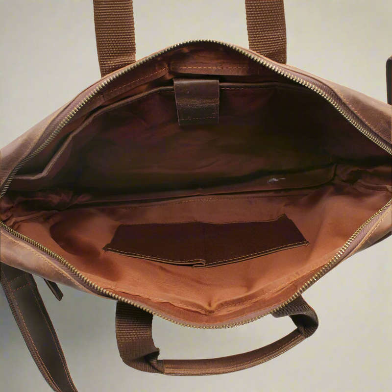 St Tropez Leather Laptop Bag