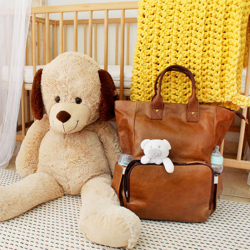 Amaliya Leather Nappy Bag