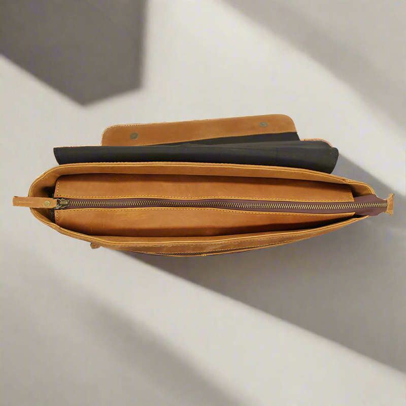 Tahiti Leather Laptop Bag