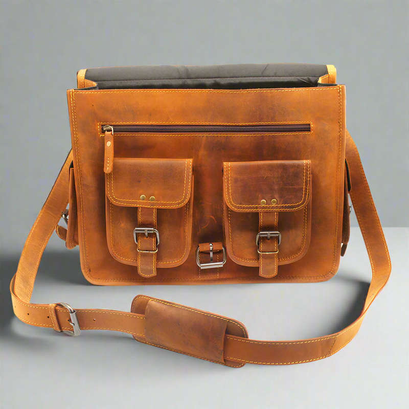 Barbados Leather Laptop Bag