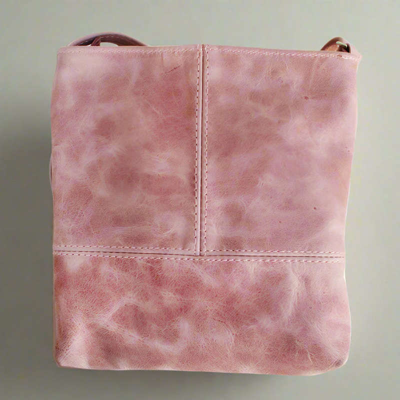 Pink Leather Sling Bag