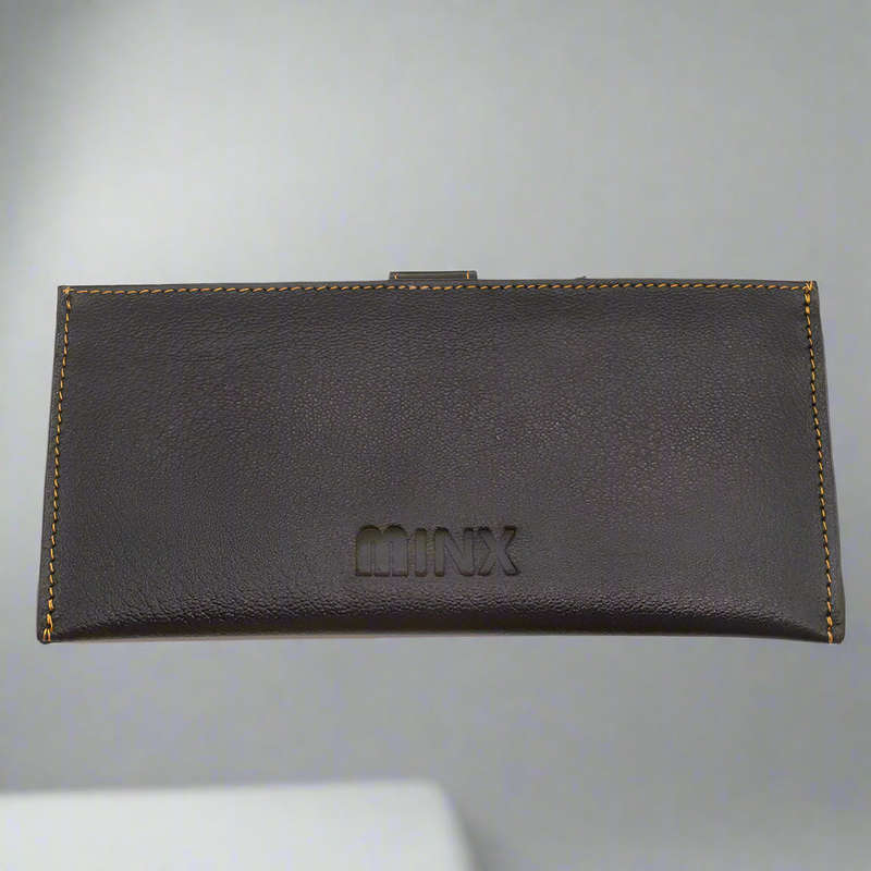 Sleek Black Leather Ladies Wallet