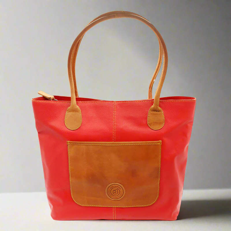 Ruby Leather Handbag