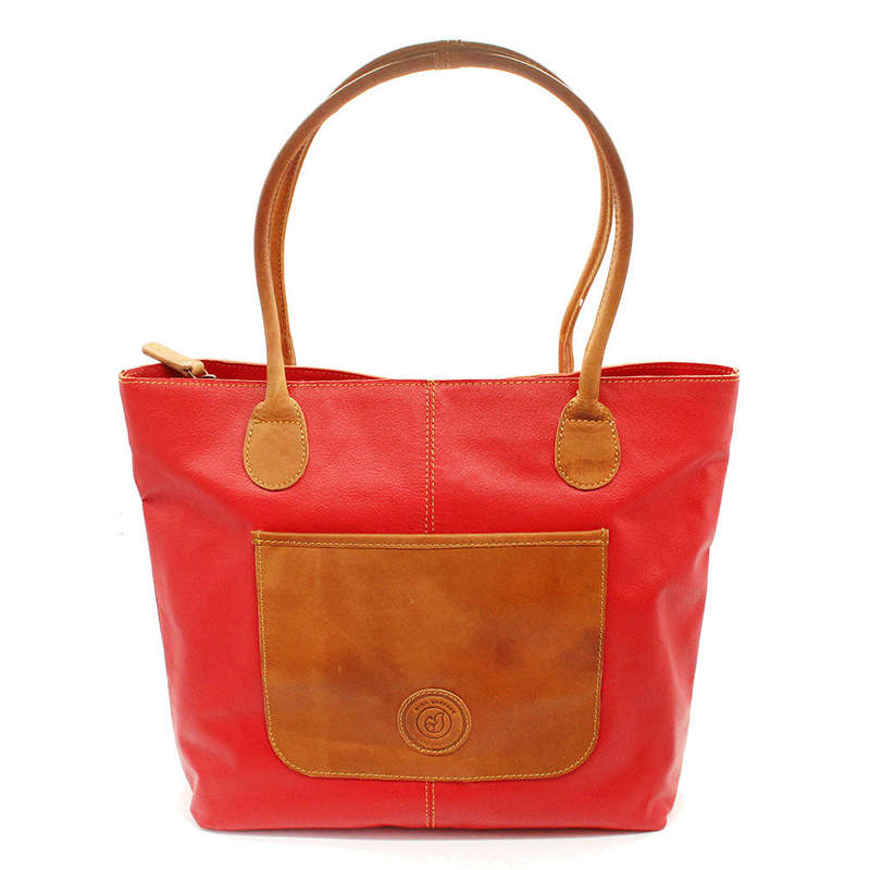 Ruby Leather Handbag